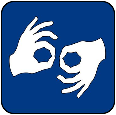 Tłumaczenie na język migowy - Logo PJM